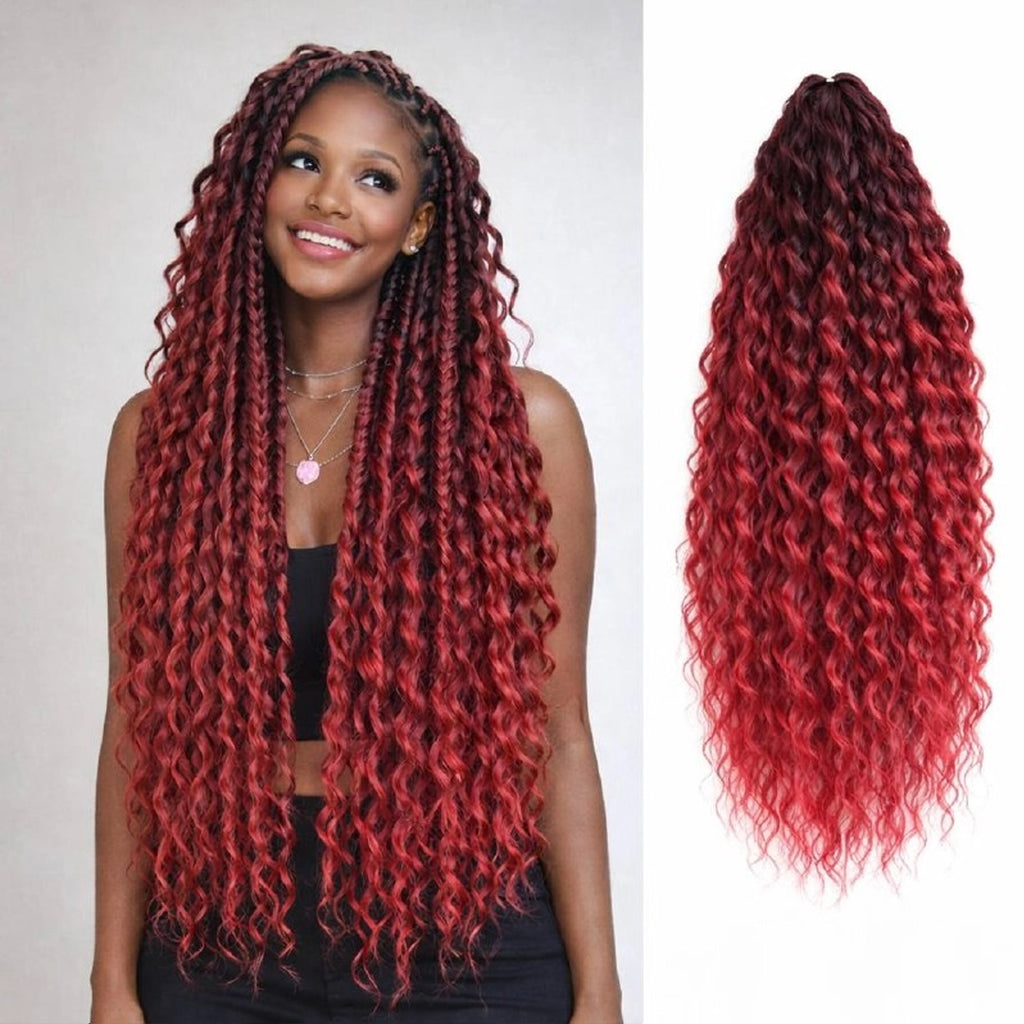 Африкански къдрици ARIEL, цвят #TBRED4